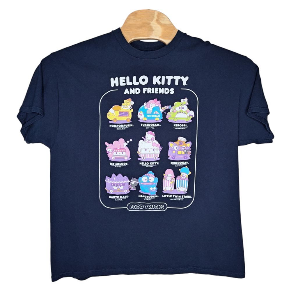 Hello Kitty And Friends Food Trucks T Shirt Size XL Sanrio Keroppi My Melody